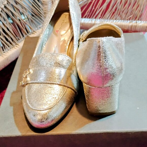 Bandolino metallic gold loafers size 7 New! **Read - Picture 6 of 12